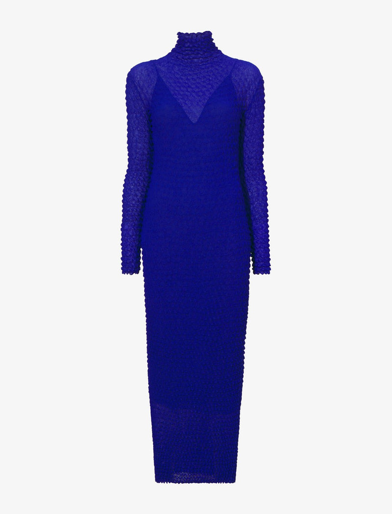 Proenza Schouler - Shibori Turtleneck Dress - Cobalt - Femme