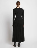 Proenza Schouler - Pleated Matte Jersey Halter Dress - Black - Femme