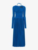 Proenza Schouler - Pleated Matte Jersey Halter Dress - Blue - Femme