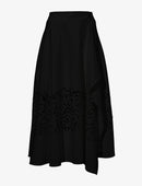 Proenza Schouler - Broderie Anglaise Wrap Skirt - Black - Femme