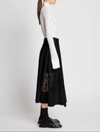 Proenza Schouler - Broderie Anglaise Wrap Skirt - Black - Women