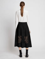 Proenza Schouler - Broderie Anglaise Wrap Skirt - Black - Women