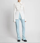 Proenza Schouler - Bi-Stretch Crepe Slim Pants - Pale Blue - Femme