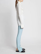 Proenza Schouler - Pantalón Slim de Crepé Bielástico - Azul Pálido - Mujer