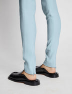 Proenza Schouler - Pantalón Slim de Crepé Bielástico - Azul Pálido - Mujer