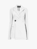 Proenza Schouler - Bi-Stretch Crepe Cinched Jacket - Off White - Femme