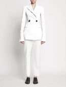 Proenza Schouler - Bi-Stretch Crepe Cinched Jacket - Off White - Femme