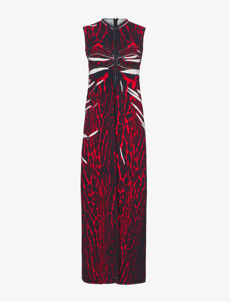 Proenza Schouler - Garment Printed Crepe Dress - Red Multi - Femme