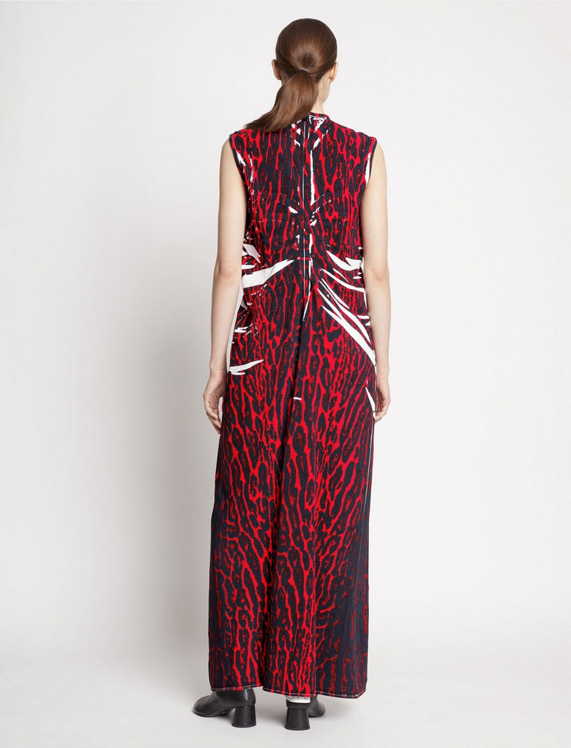 Proenza Schouler - Garment Printed Crepe Dress - Red Multi - Femme