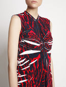 Proenza Schouler - Garment Printed Crepe Dress - Red Multi - Femme