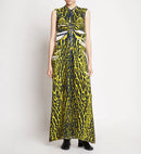 Proenza Schouler - Garment Printed Crepe Dress - Yellow Multi - Femme