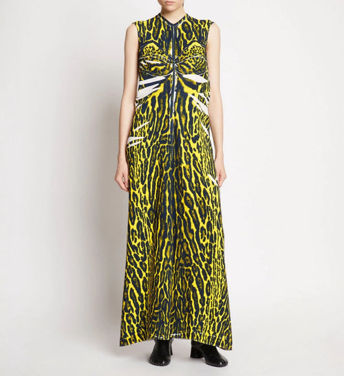 Proenza Schouler - Garment Printed Crepe Dress - Yellow Multi - Femme