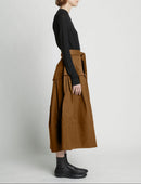 Proenza Schouler - Poplin Belted Skirt - Tobacco - Femme