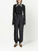 Proenza Schouler - Silk Nylon Taffeta Pull On Pant - Black - Femme