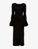 Proenza Schouler - Fluted Rib Knit Dress - Black - Femme