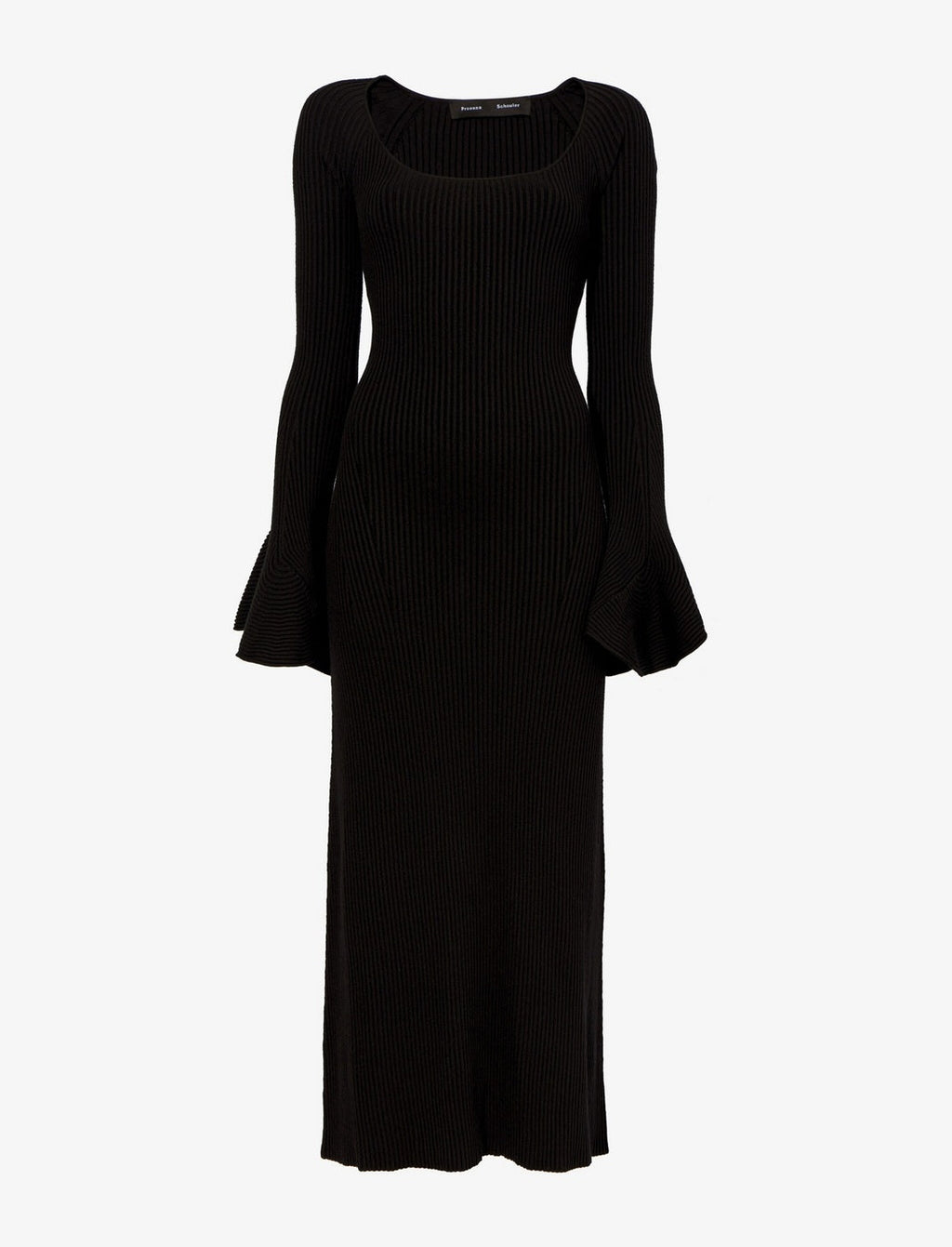 Proenza Schouler - Fluted Rib Knit Dress - Black - Mujer