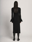 Proenza Schouler - Fluted Rib Knit Dress - Black - Femme