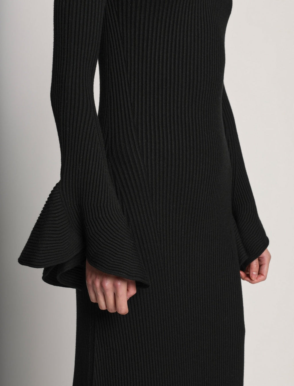Proenza Schouler - Fluted Rib Knit Dress - Black - Mujer