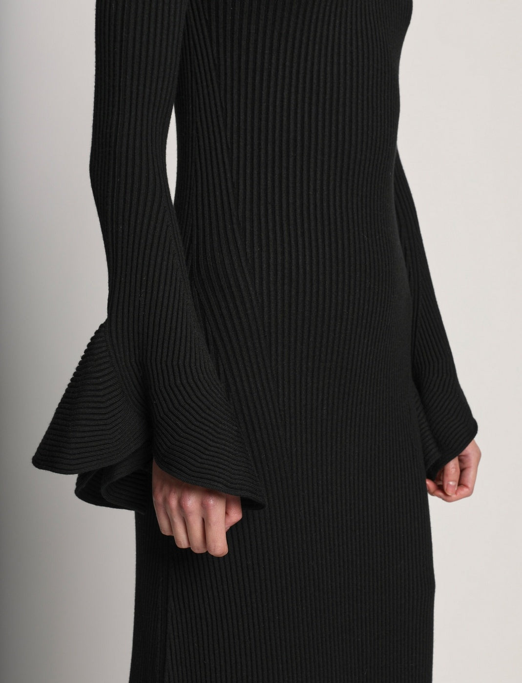 Proenza Schouler - Fluted Rib Knit Dress - Black - Mujer