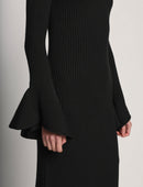 Proenza Schouler - Vestido de punto acanalado - Negro - Mujer
