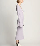 Proenza Schouler - Fluted Rib Knit Dress - Lavender - Femme