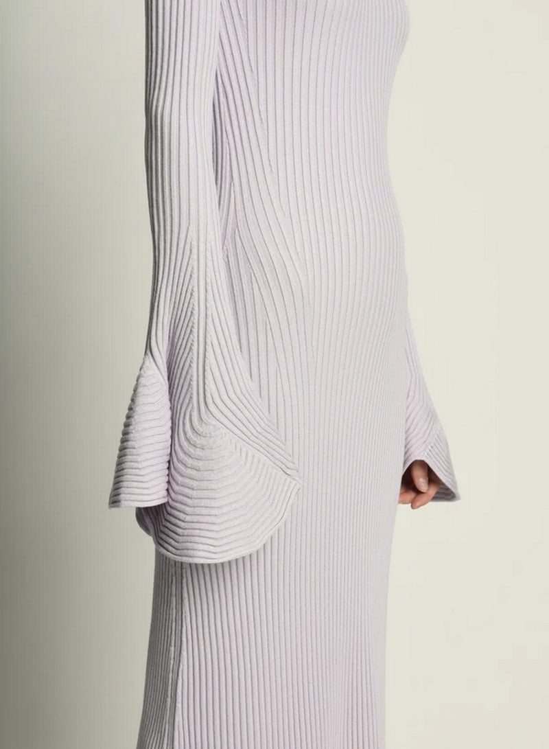 Proenza Schouler - Fluted Rib Knit Dress - Lavender - Femme