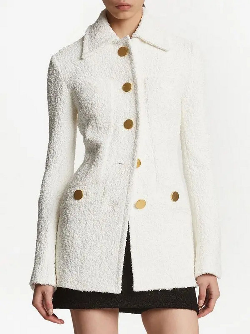 Proenza Schouler - Terry Tweed Jacket - Off White - Femme