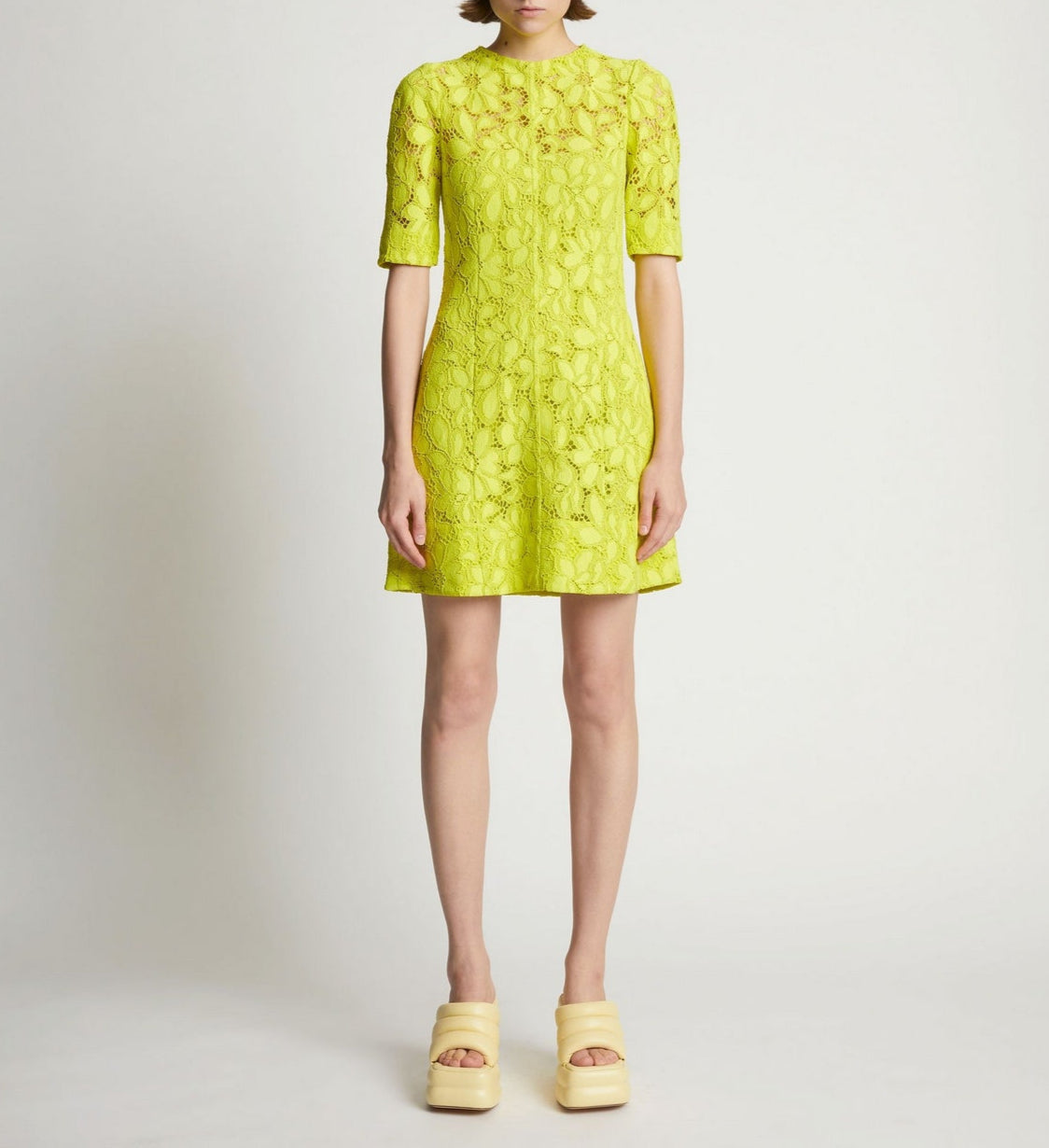 Proenza Schouler - Lace Dress - Citron - Mujer