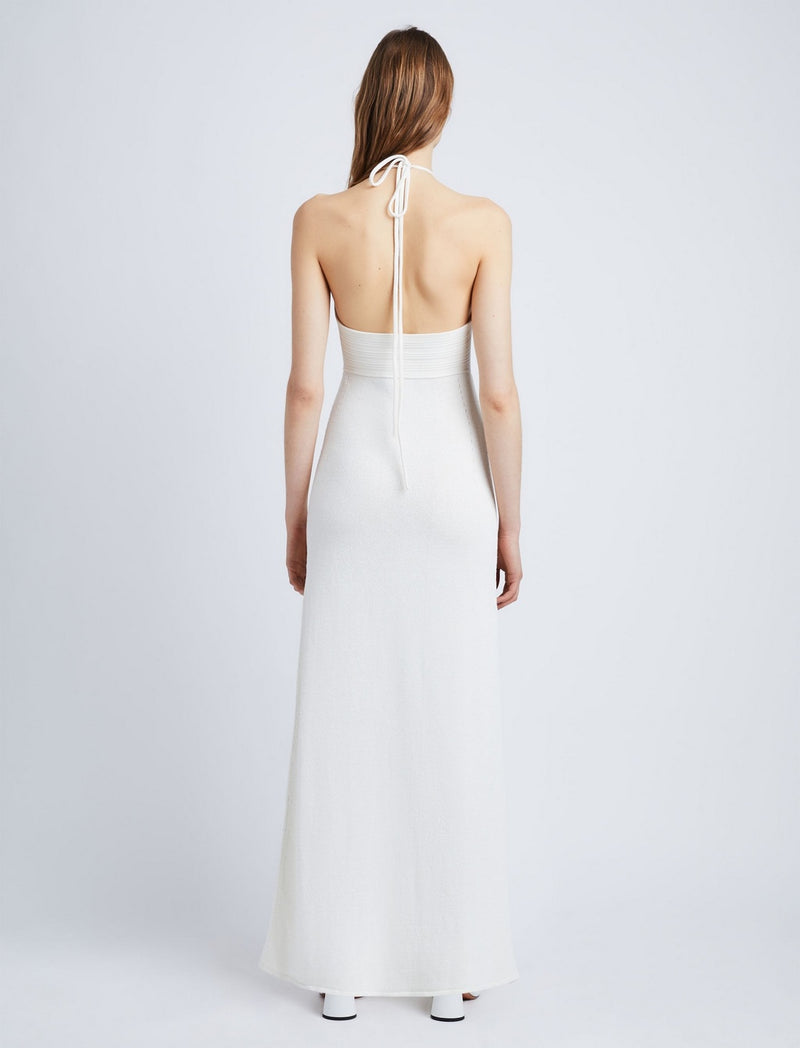 Proenza Schouler - Textured Cotton Knit Halter Dress - Ivory - Femme