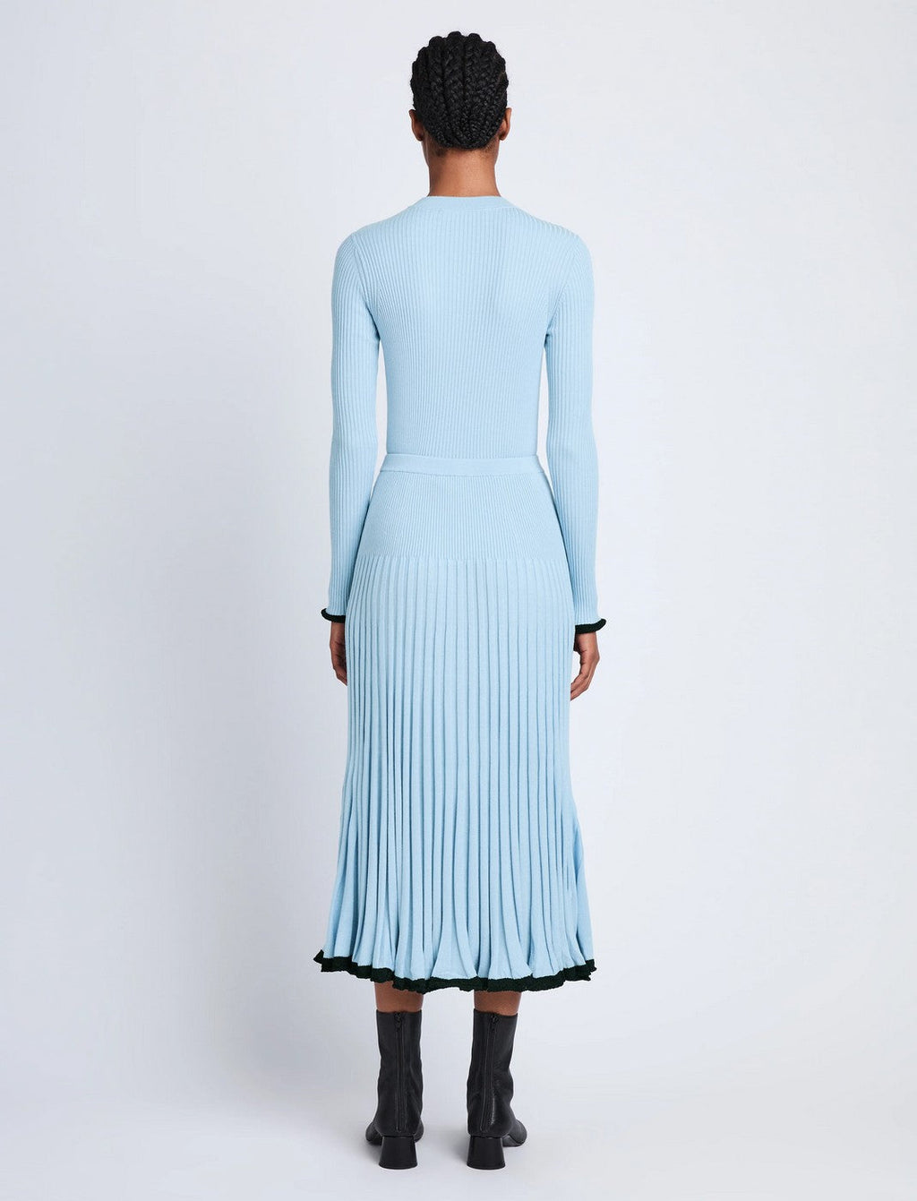 Proenza Schouler - Silk Cashmere Skirt - Light Blue - Femme