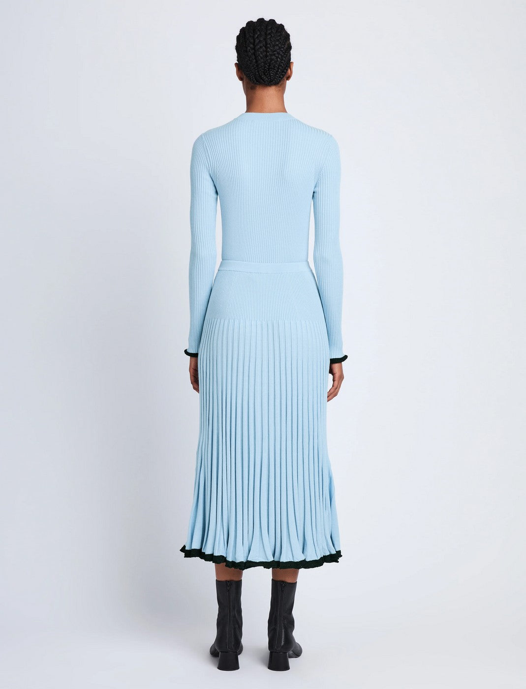 Proenza Schouler - Silk Cashmere Skirt - Light Blue - Femme