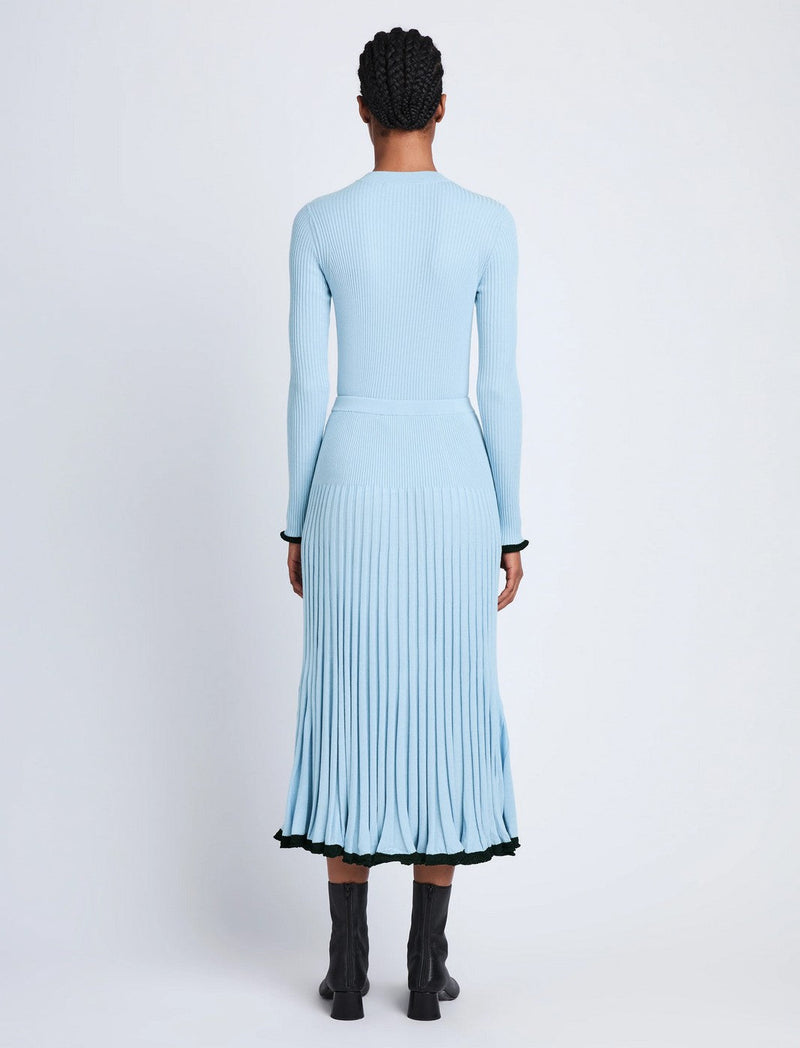 Proenza Schouler - Silk Cashmere Skirt - Light Blue - Femme