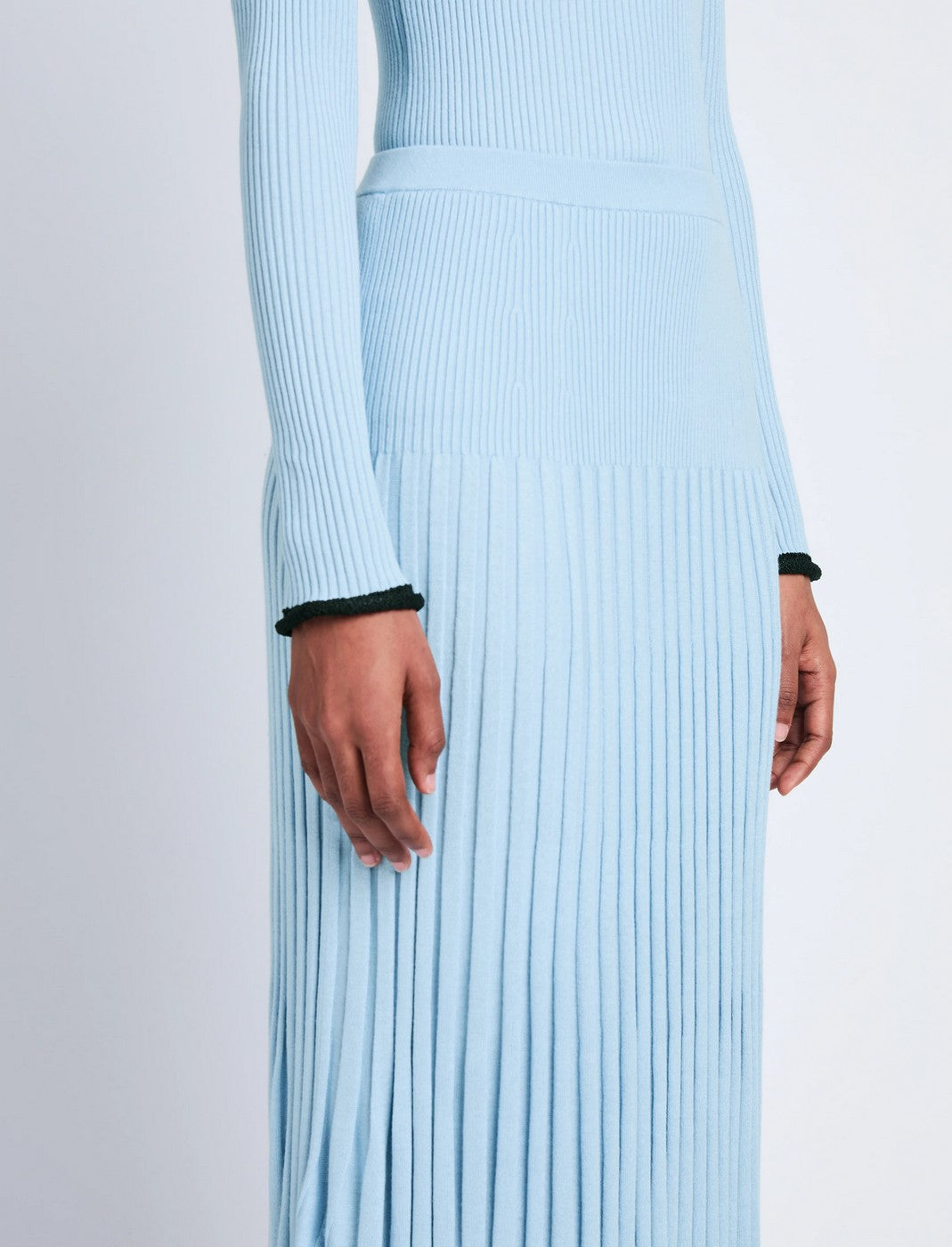 Proenza Schouler - Silk Cashmere Skirt - Light Blue - Femme