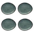 Genesis - Set De 4 Assiettes À Dessert - Grès - Vert