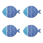 Sea Friends - Set De 4 Assiettes Version 1 - Porcelaine - Multicolore