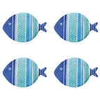 Sea Friends - Set De 4 Assiettes Version 3 - Porcelaine - Multicolore