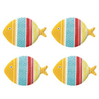 Sea Friends - Set De 4 Assiettes Version 4 - Porcelaine - Multicolore