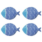 Sea Friends - Set De 4 Assiettes Version 1 - Porcelaine - Multicolore