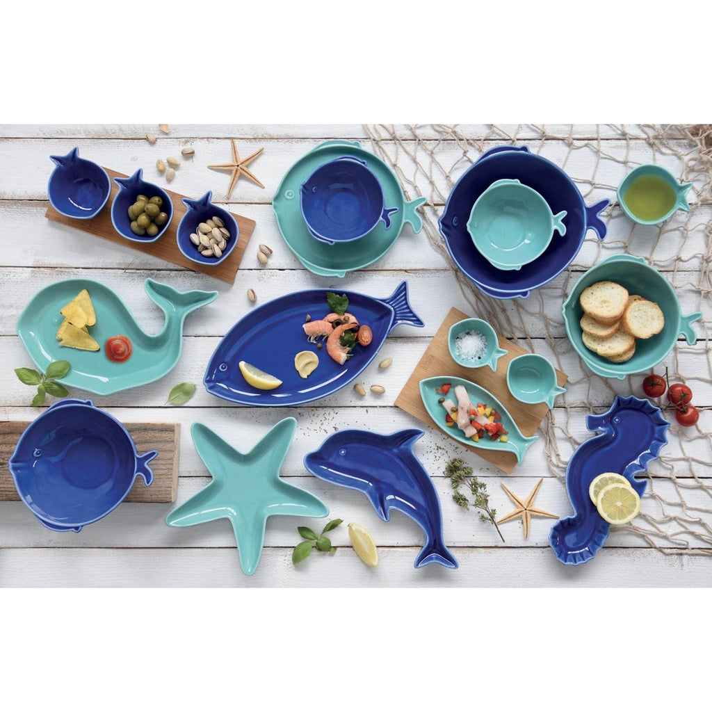 Sea Friends - Set De 4 Assiettes Version 3 - Porcelaine - Multicolore