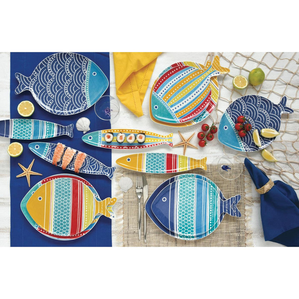 Sea Friends - Set De 4 Assiettes Version 3 - Porcelaine - Multicolore