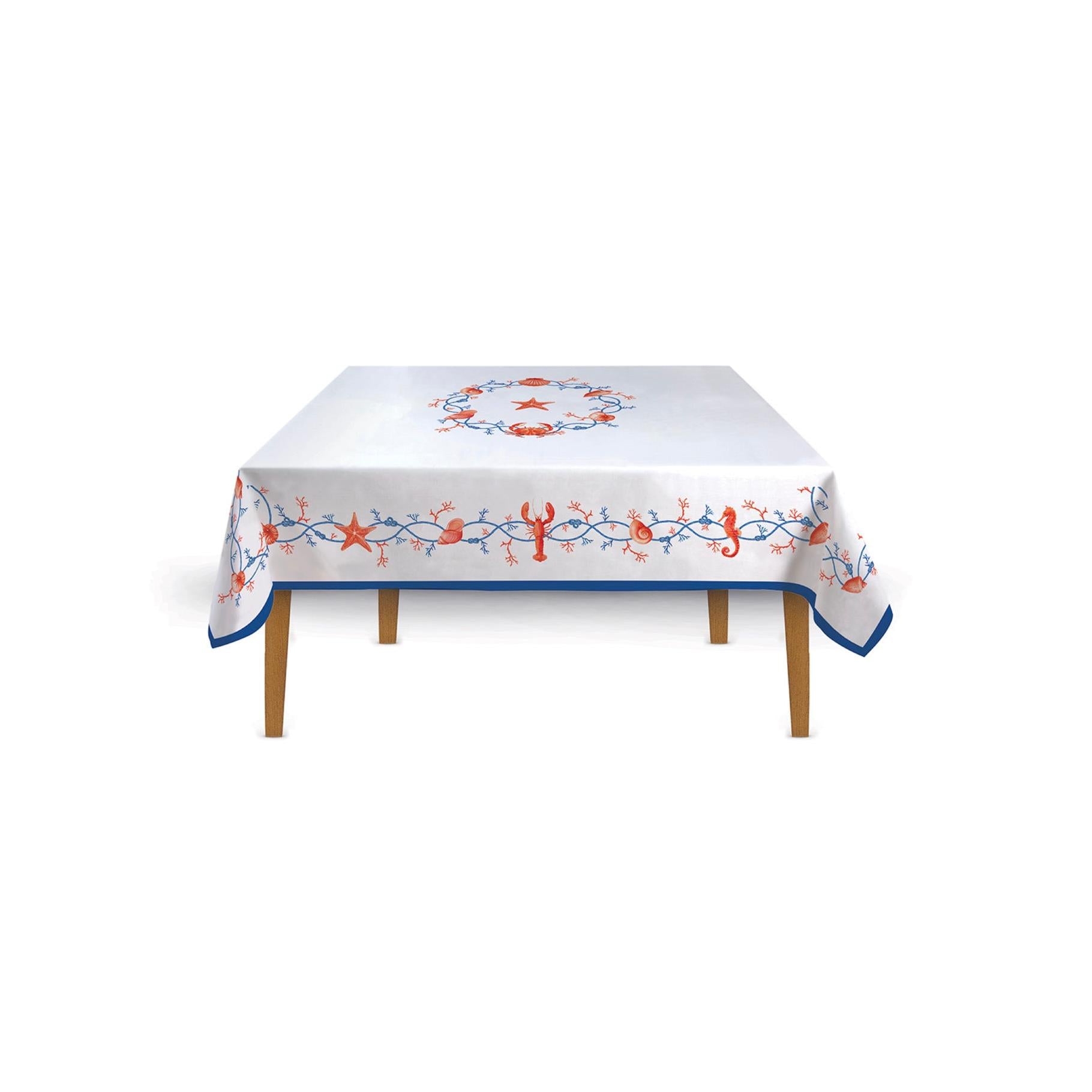 Cote De Mer - Nappe Rectangulaire - Coton - Multicolore