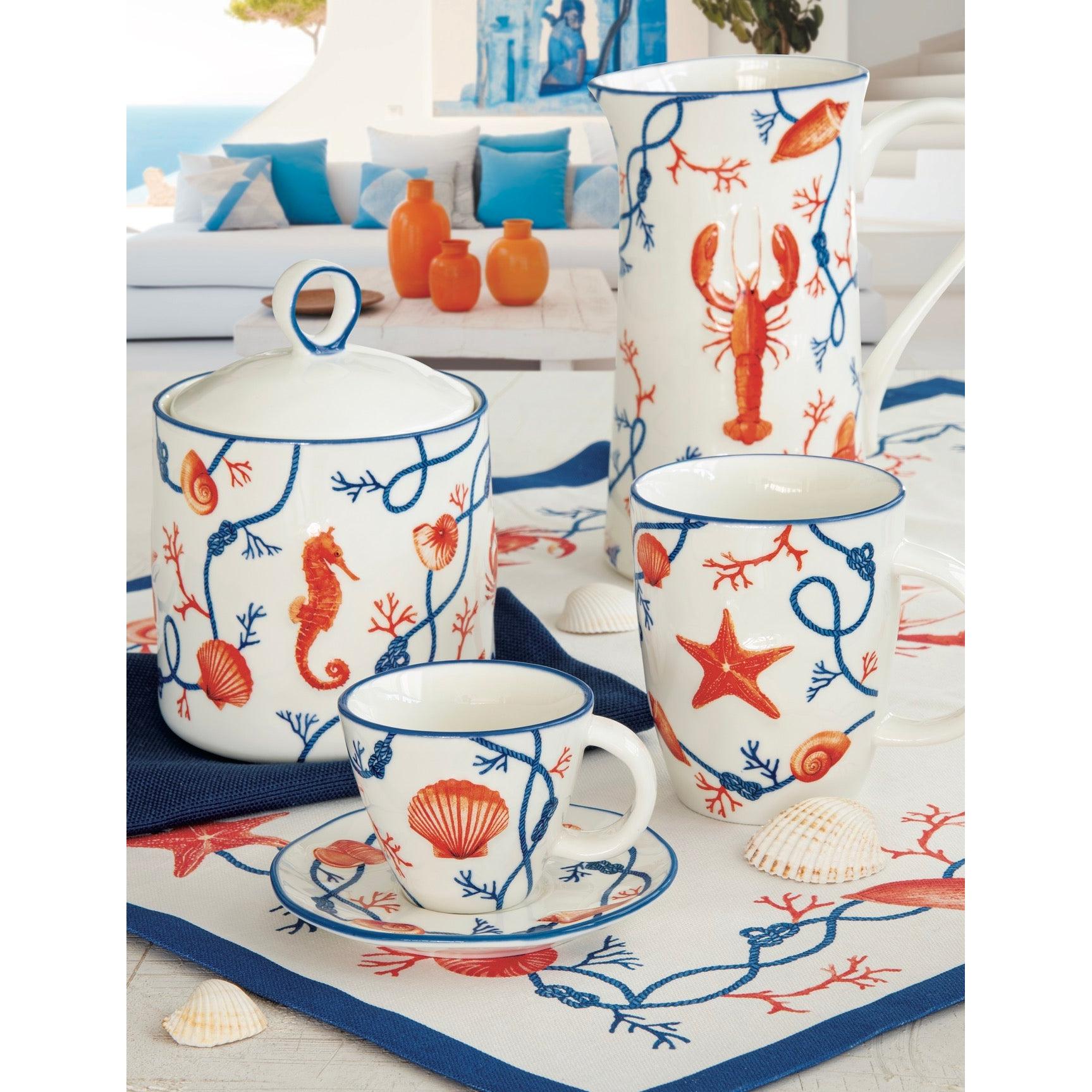 Cote De Mer - Nappe Rectangulaire - Coton - Multicolore