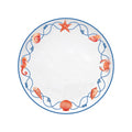 Cote De Mer - Set De 4 Assiettes Plates - Porcelaine - Multicolore