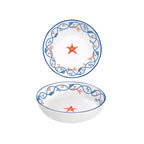 Cote De Mer - Set De 4 Assiettes Creuses - Porcelaine - Multicolore