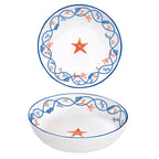 Cote De Mer - Set De 4 Assiettes Creuses - Porcelaine - Multicolore