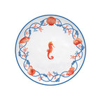Cote De Mer - Set De 4 Assiettes Hippocampe - Porcelaine - Multicolore