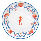 Cote De Mer - Set De 4 Assiettes Hippocampe - Porcelaine - Multicolore