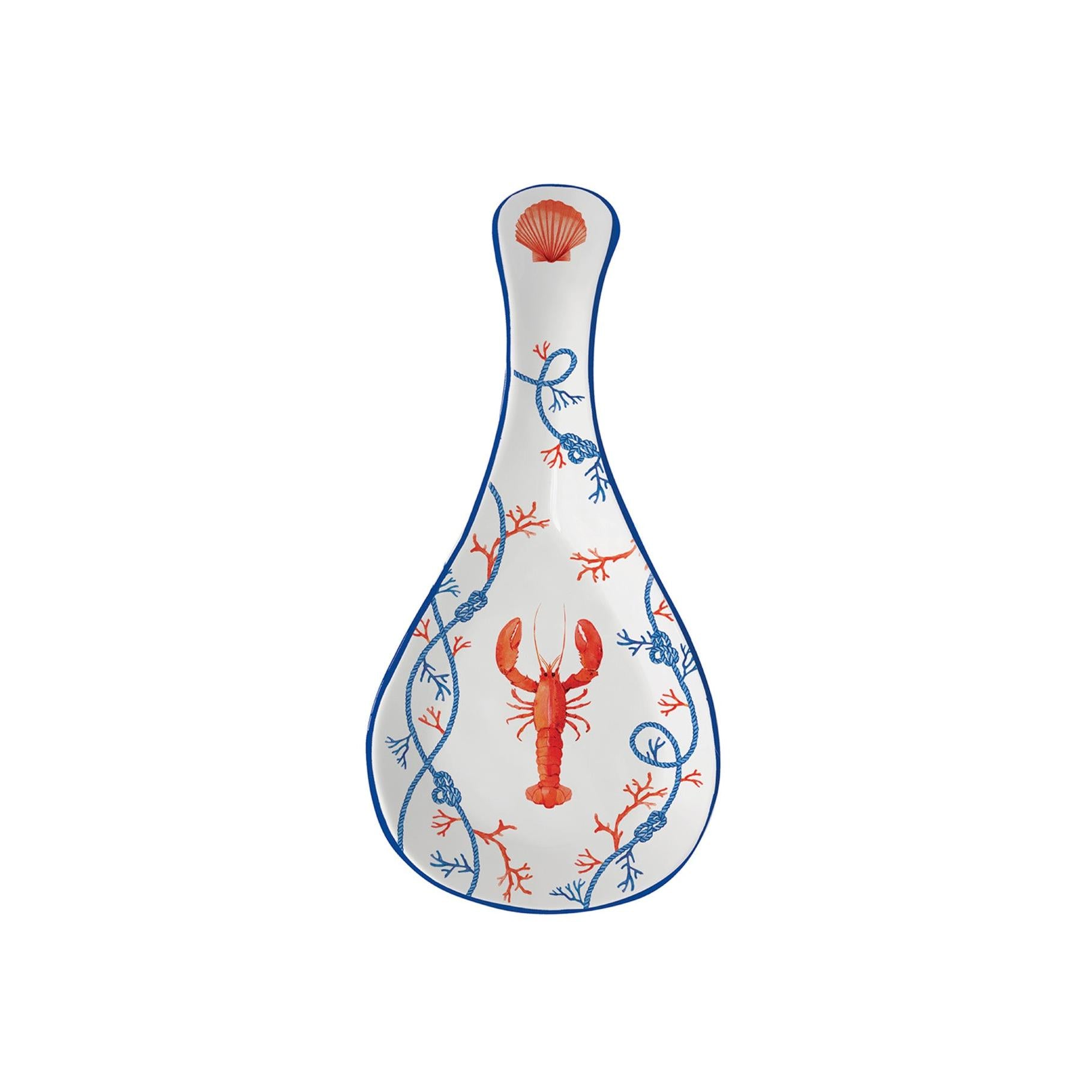 Cote De Mer - Repose-Cuillère - Porcelaine - Multicolore