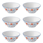 Cote De Mer - Set De 6 Bols - Porcelaine - Multicolore