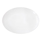 Drops - Plat De Service Ovale - Porcelaine - Blanc
